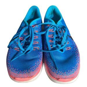 Nike Free Run Distance-Women's S 6 Blue and Pink Running Jogging Shoes sneakers